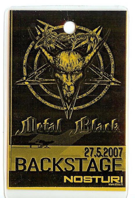 venom black metal tour pass 2007