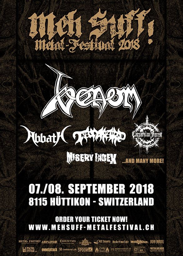 Venom Black Metal News meh suff! metal festival 2018