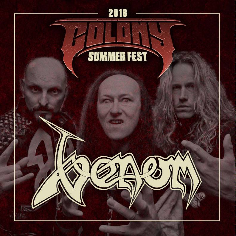 Venom Black Metal News summer festival colony 2018