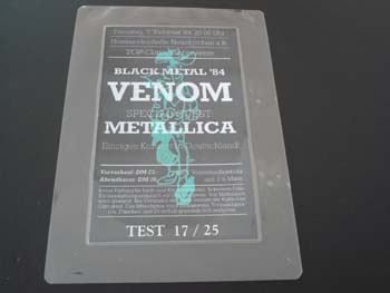 venom black metal metallica promo box set 1984