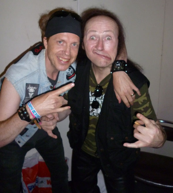 Backstage with Venom at Getaway Festival 2012 Cronos Dante Rage Venomcollector