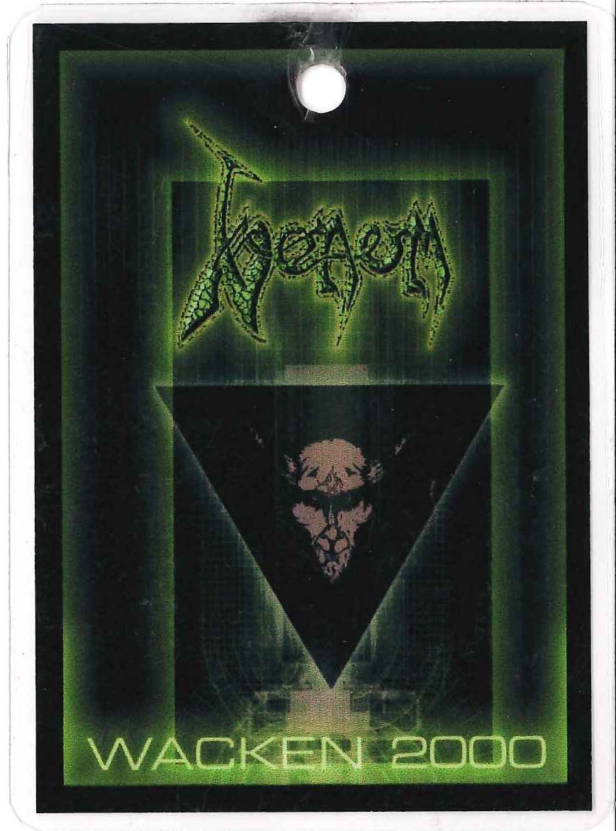 venom black metal WACKEN PASSES 2000
