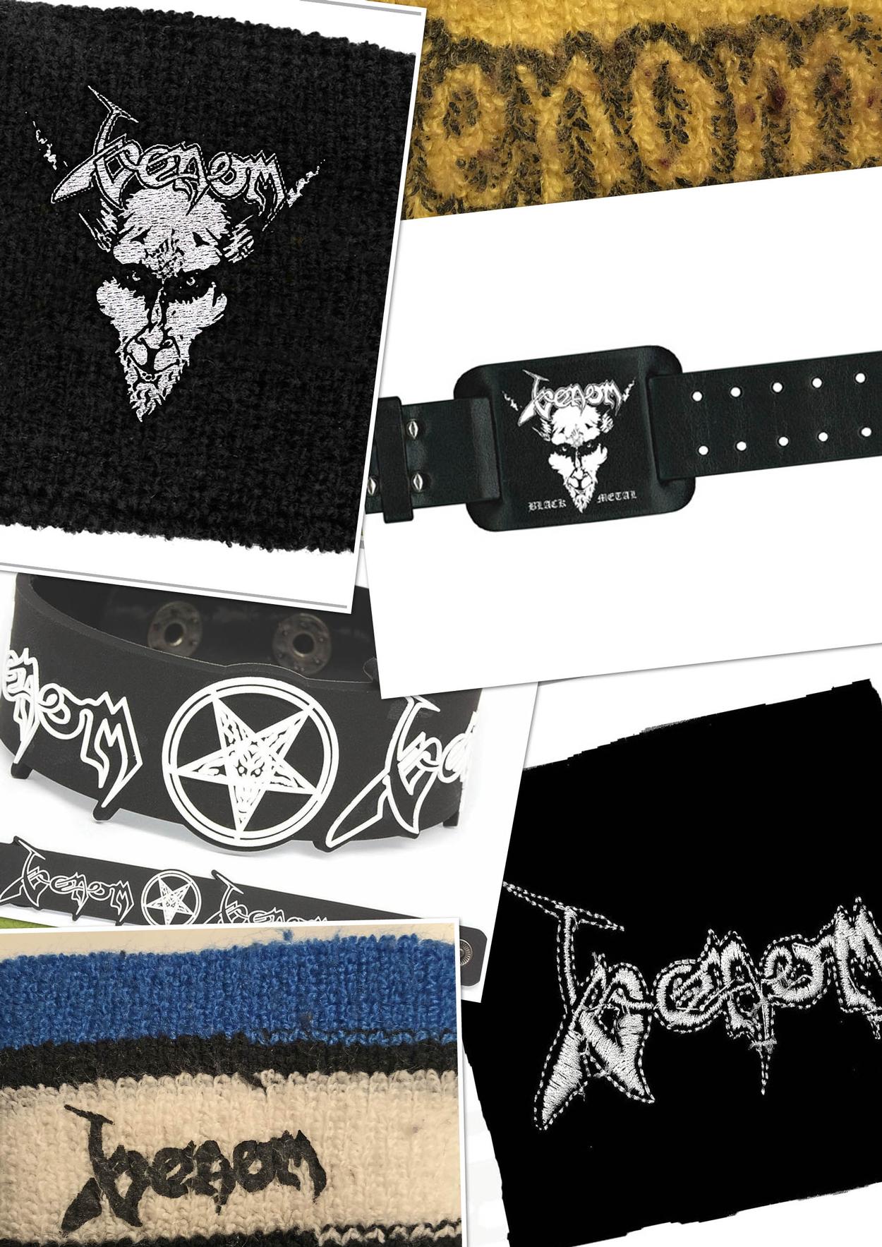 venom black metal collection homepage wristbands