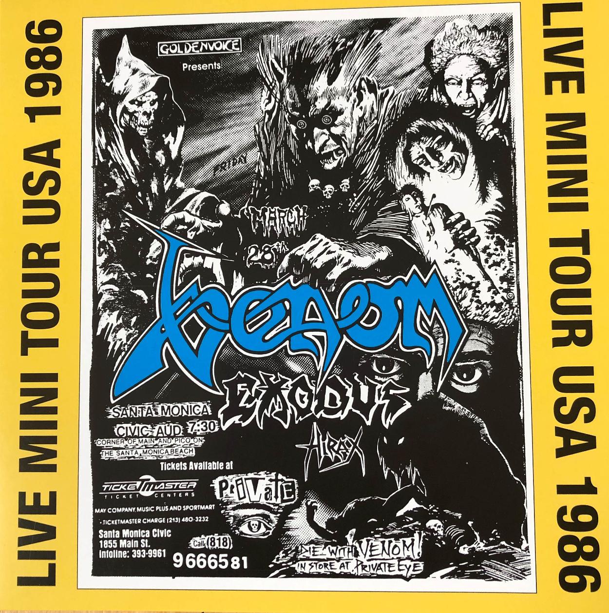 venom black metal collection santa monica live 1986