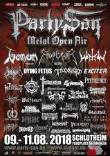 venom black metal flyer party san open metal 2018