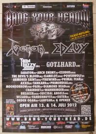 venom black metal bang your head poster 2012