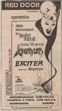 venom black metal brazil 1986 advert concert