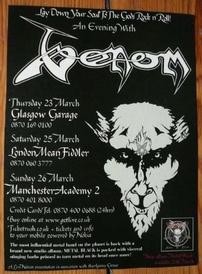 venom black metal tour poster 2006