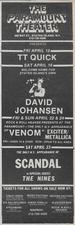 venom black metal usa invasion 1983 advert